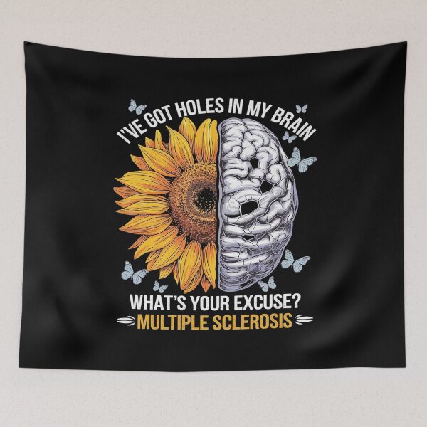 Item preview, MS I've Got Holes In My Brain Multiple Sclerosis Awareness  designed and sold by AquaKiev.