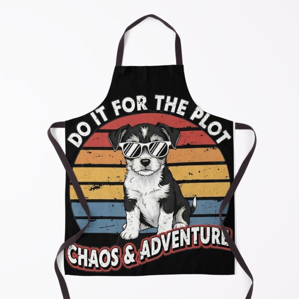Item preview, Do It For The Plot - Cute Dog in Sunglasses, Chaos & Adventure designed and sold by JanRizz.