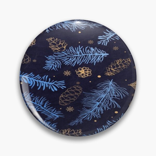 Item preview, Drawing of Ethereal Blue Pine and Gold  designed and sold by NivyasArtistry.