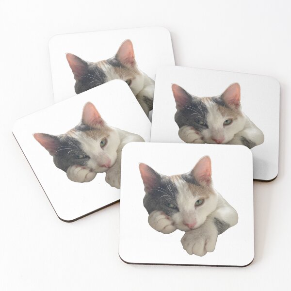 Item preview, Cozy Cat Sticker - Opal designed and sold by maurapuro.