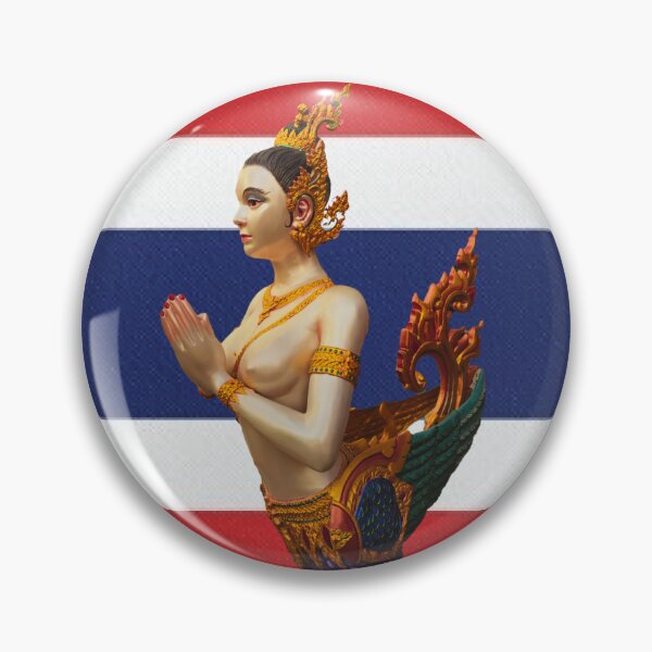 Item preview, Kinnaree and Thai Flag designed and sold by Linklandiya.