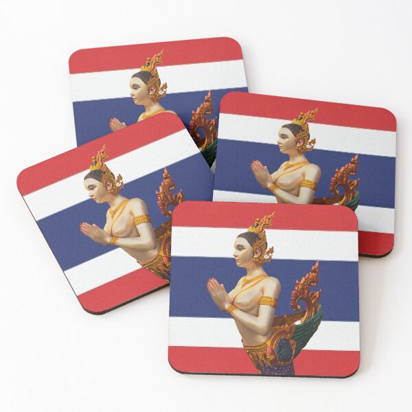 Item preview, Kinnaree and Thai Flag designed and sold by Linklandiya.