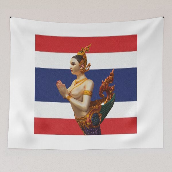 Item preview, Kinnaree and Thai Flag designed and sold by Linklandiya.