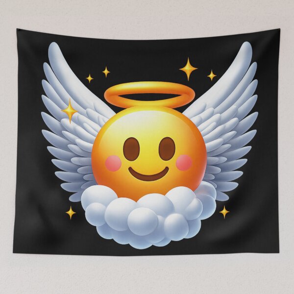 Item preview, Emoji Angel on Cloud designed and sold by DeadThingsShop.