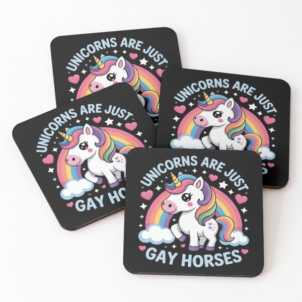 Item preview, Unicorns Are Just Gay Horses Gay Lesbian Transgender LGBT designed and sold by FadeOfThrone.