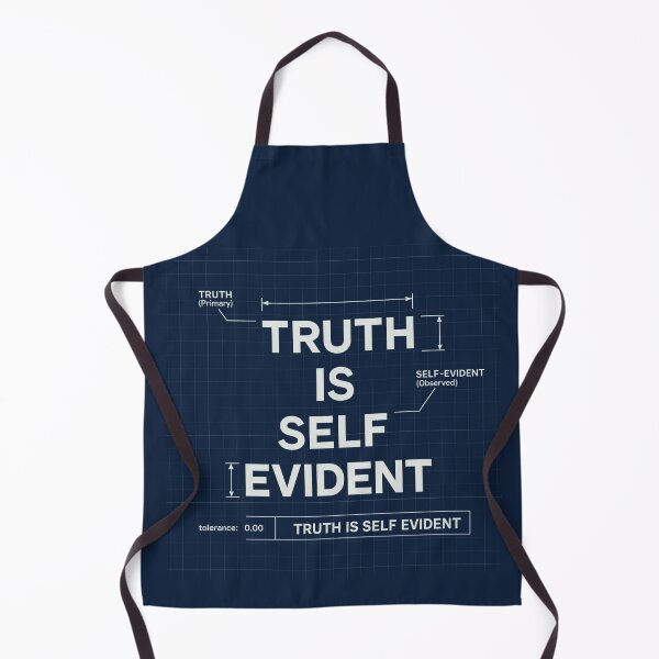 Item preview, Truth Is Self Evident Blueprint Diagram - STEM Logic Humor designed and sold by POD DYNASTY.