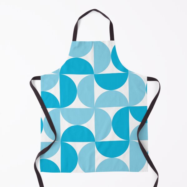 Item preview, Retro geometric semi circles blue designed and sold by ChimaHome.