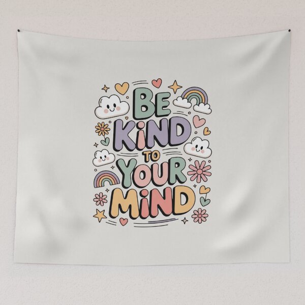Item preview, Be Kind to Your Mind, Motivational, Inspirational, Positive Quote designed and sold by Magic Love Art Print.
