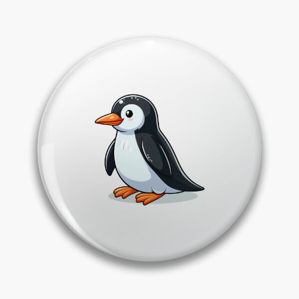 Item preview, Cute Cartoon Baby Penguin with Orange Beak and Feet designed and sold by cave-canvas.