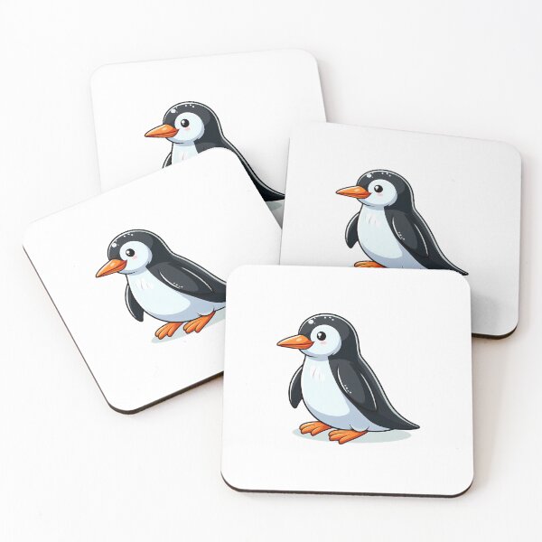 Item preview, Cute Cartoon Baby Penguin with Orange Beak and Feet designed and sold by cave-canvas.