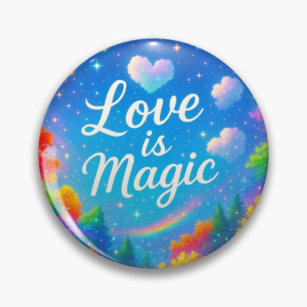 Item preview, Love Is Magic – ✨Rainbow Forest Under the Stars designed and sold by WheelieGdArt.