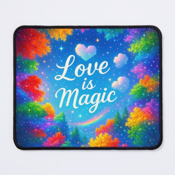 Item preview, Love Is Magic – ✨Rainbow Forest Under the Stars designed and sold by WheelieGdArt.