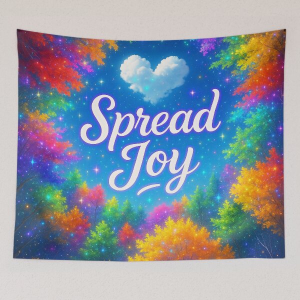 Item preview, ✨Spread Joy – ✨A Rainbow Sky of Kindness and Connection designed and sold by WheelieGdArt.