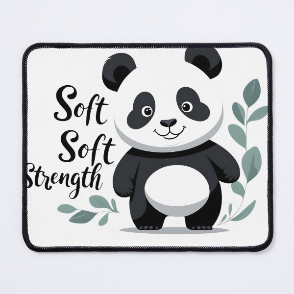 Item preview, Soft Soft Strength Panda Cute Animal designed and sold by hawai3000.