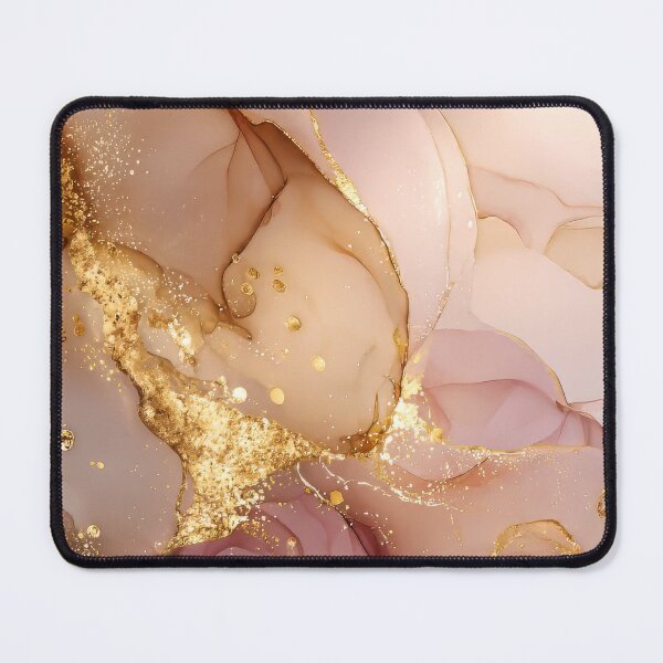 Item preview, Rose & Gold Ink Abstract – Elegant Fluid Art designed and sold by NewArt33.
