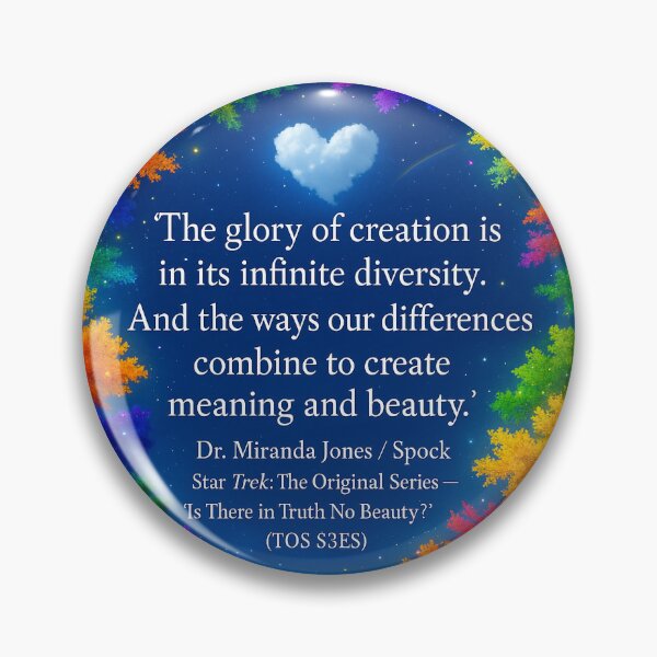 Item preview, Infinite Diversity – ✨TOS S3 E5 Quote (Reimagined) designed and sold by WheelieGdArt.