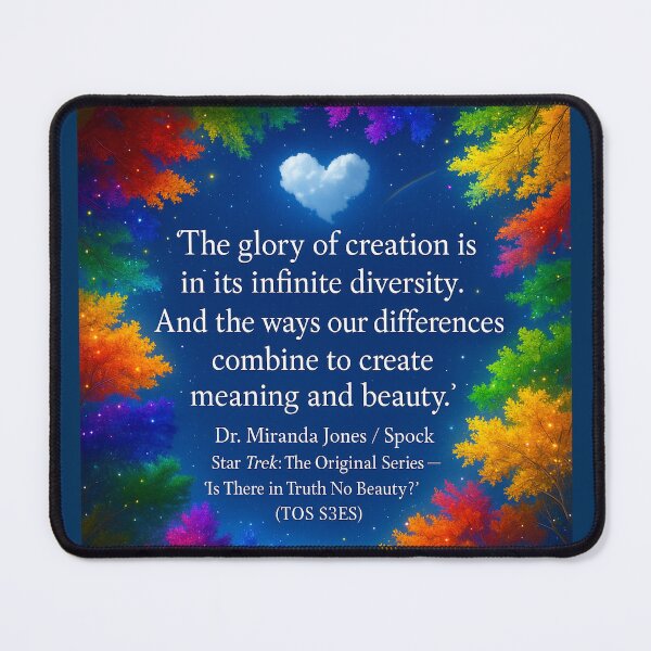 Item preview, Infinite Diversity – ✨TOS S3 E5 Quote (Reimagined) designed and sold by WheelieGdArt.