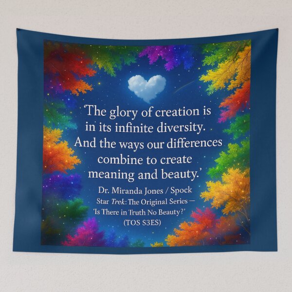 Item preview, Infinite Diversity – ✨TOS S3 E5 Quote (Reimagined) designed and sold by WheelieGdArt.