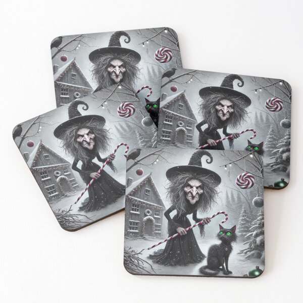Item preview, Witches' Christmas in the Gloomy Forest  designed and sold by LegademaArt.