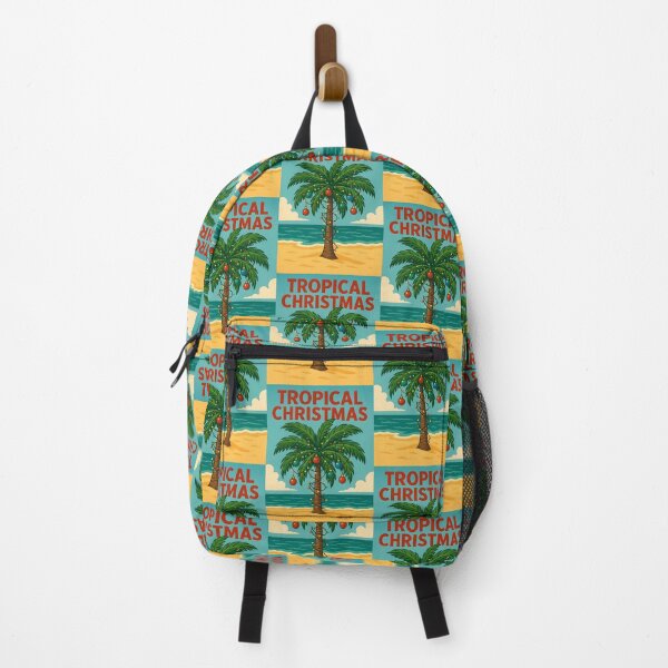 Item preview, Tropical Christmas – Festive Palm Tree Holiday Poster designed and sold by Sea Gem.