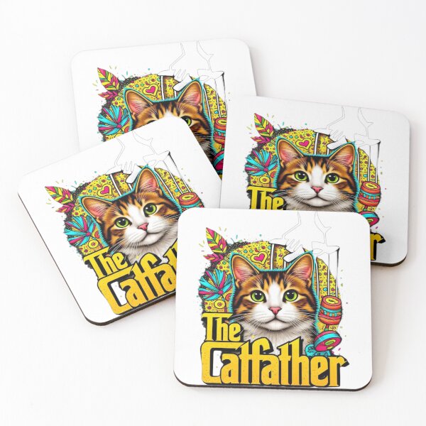 Item preview, Catfather Design – Funny Mafia Cat Graphic for Gifts & Apparel designed and sold by Sweet Dreams & Fantasia.