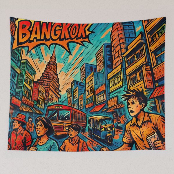 Item preview, Bangkok, city | Comics style - Cartoon designed and sold by ComicsFactory.