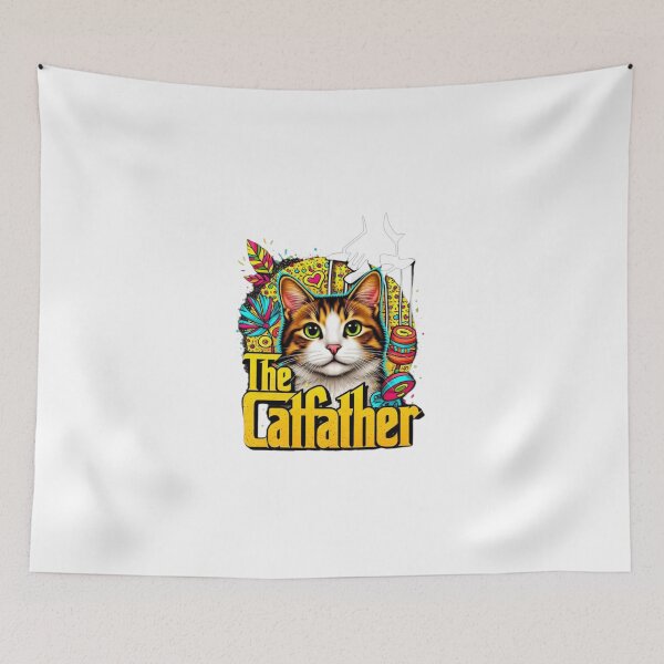 Item preview, Catfather Design – Funny Mafia Cat Graphic for Gifts & Apparel designed and sold by Sweet Dreams & Fantasia.