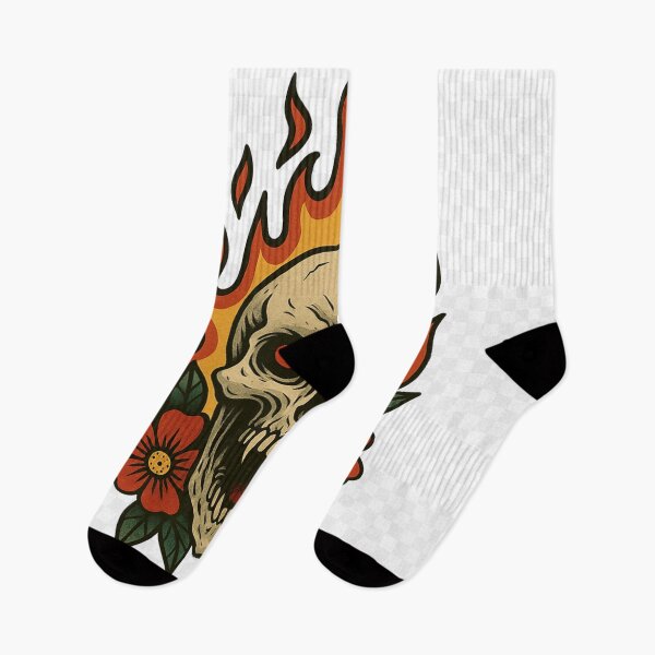 Item preview, Flaming Skull – Dark Power Tattoo Art designed and sold by kimkosovo.