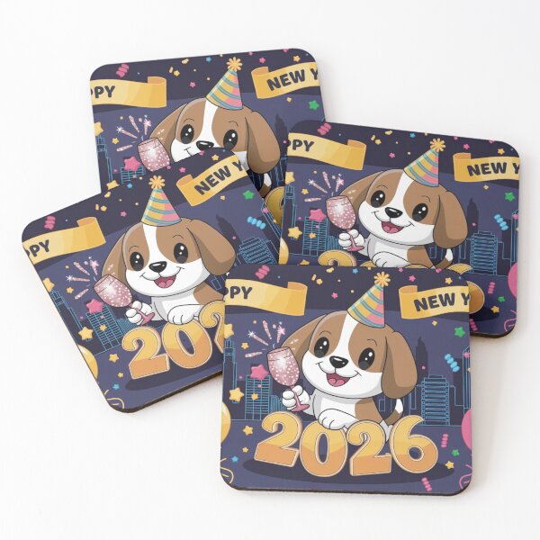 Item preview, Beagle's New Year Bash 2026 designed and sold by NeatThingLover.