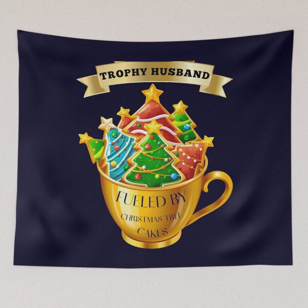Item preview, Funny Sarcasm Trophy Husband Fueled By Christmas Tree Cakes Adult Humor designed and sold by Zayavca.