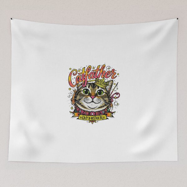 Item preview, Catfather Design – Funny Mafia Cat Graphic for Gifts & Apparel designed and sold by Sweet Dreams & Fantasia.