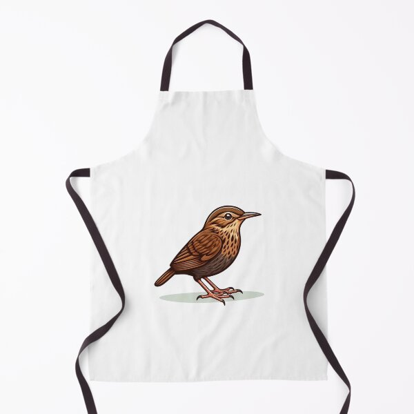 Item preview, Illustrated Brown Wren-like Songbird with Speckled Chest designed and sold by cave-canvas.