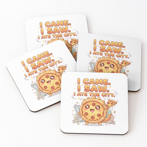 Item preview, I Came, I Saw, I Ate the City – Funny Pizza Kaiju Food Monster Design designed and sold by Snackwear Apparel.