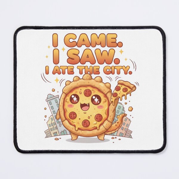 Item preview, I Came, I Saw, I Ate the City – Funny Pizza Kaiju Food Monster Design designed and sold by Snackwear Apparel.