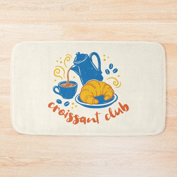 Item preview, Croissant Club French Coffee Breakfast Retro  designed and sold by Y-Vibes.