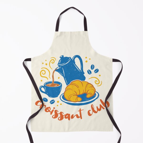 Item preview, Croissant Club French Coffee Breakfast Retro designed and sold by Y-Vibes.