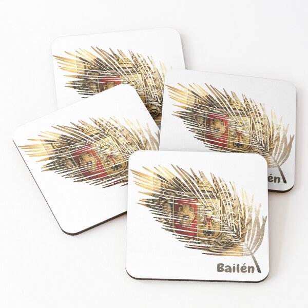 Item preview, Abstract Flag of Bailén – Feather Shape Design designed and sold by ArteJorge48.