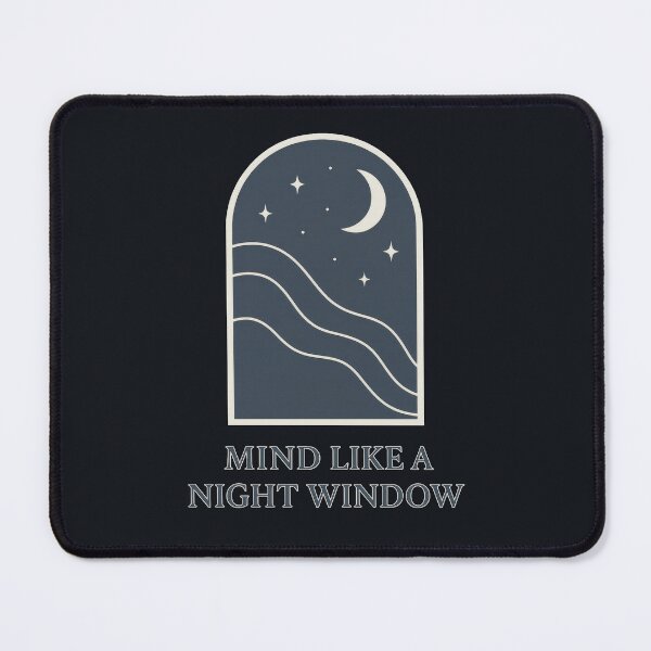Item preview, Mind Like a Night Window | Minimal Night Aesthetic designed and sold by Ombrya.