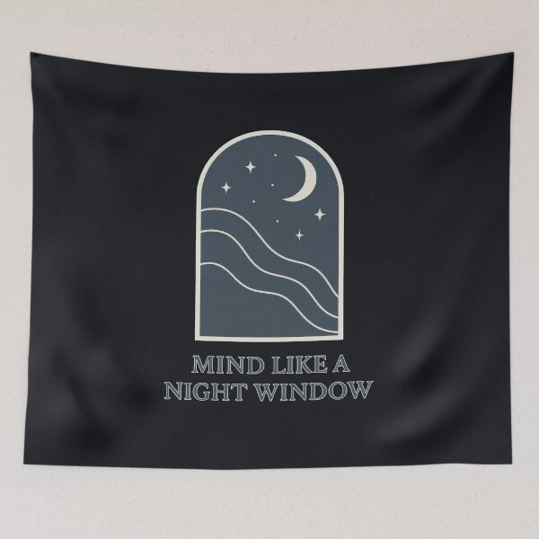 Item preview, Mind Like a Night Window | Minimal Night Aesthetic designed and sold by Ombrya.