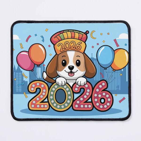 Item preview, New Year Beagle Celebration 2026 designed and sold by NeatThingLover.