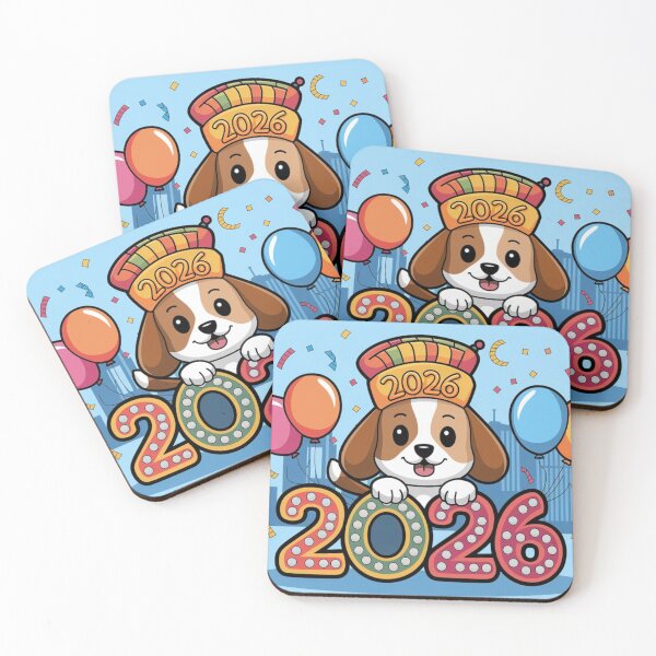 Item preview, New Year Beagle Celebration 2026 designed and sold by NeatThingLover.