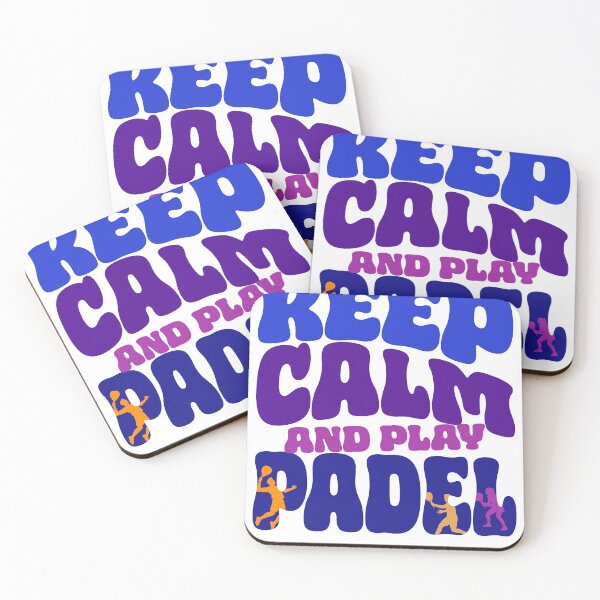 Item preview, Keep Calm and Play Padel Tennis Retro Bubble Font designed and sold by Mr Lee.