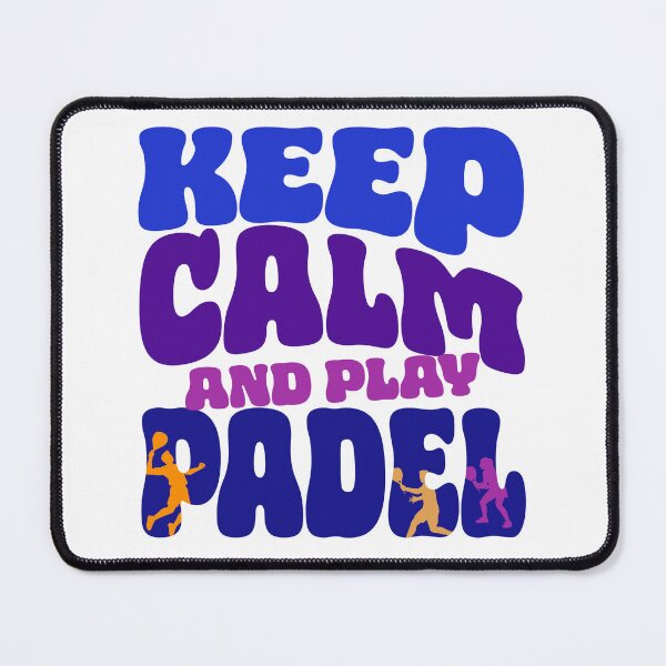 Item preview, Keep Calm and Play Padel Tennis Retro Bubble Font designed and sold by Mr Lee.
