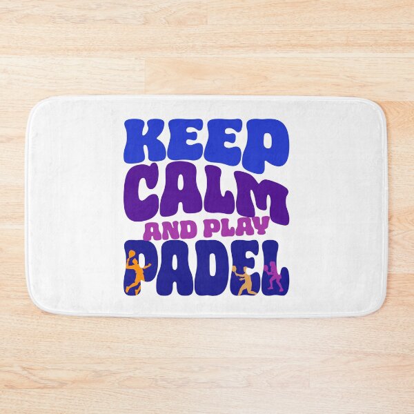 Item preview, Keep Calm and Play Padel Tennis Retro Bubble Font designed and sold by Mr Lee.