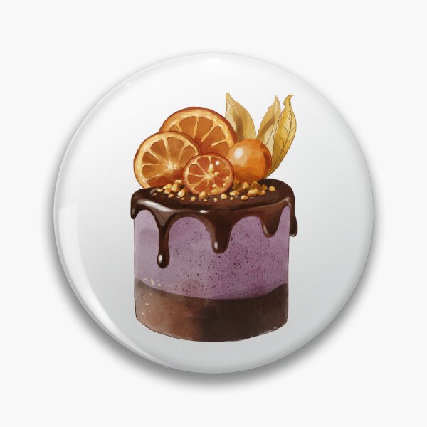 Item preview, Colorful dessert with chocolate topping and fruit slices on top designed and sold by Ms. Iryna.