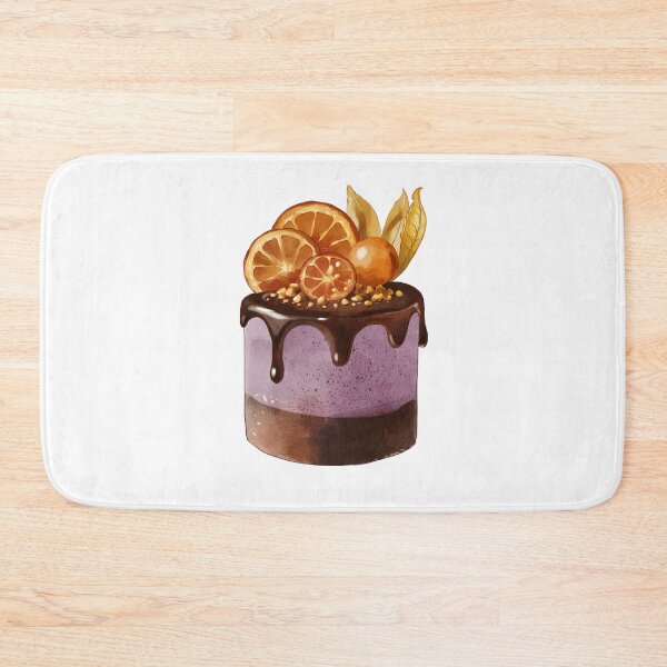 Item preview, Colorful dessert with chocolate topping and fruit slices on top designed and sold by Ms. Iryna.