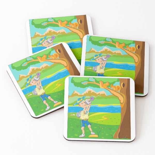 Item preview, Scout hiking on camping walks in nature designed and sold by andbeldesign.