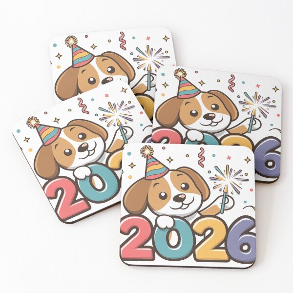 Item preview, Beagle's Festive New Year 2026 designed and sold by NeatThingLover.