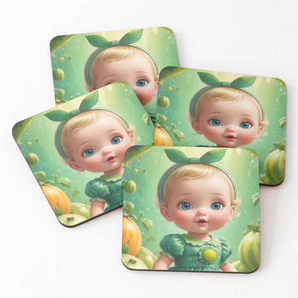 Item preview, Baby Girl standing in a honeydew field designed and sold by Sweet Dreams Ambience.