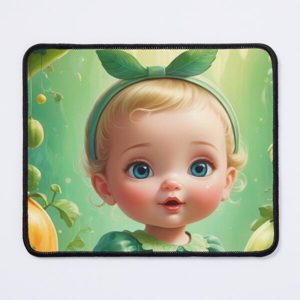 Item preview, Baby Girl standing in a honeydew field designed and sold by Sweet Dreams Ambience.